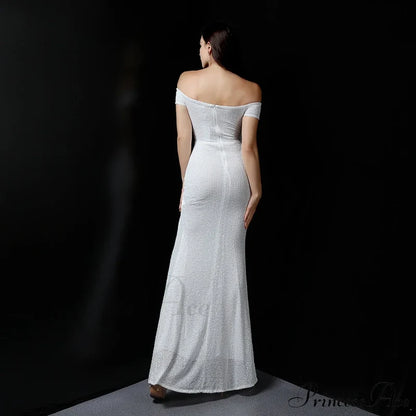 Marzia Formal Stylish Sequined Slit Dress S.o. Long Dresses