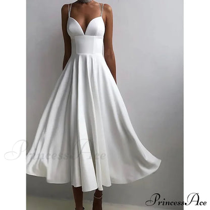 Women's Sleeveless Solid Color Open Back Maxi Dress White __stock:200 casual dresses clothes dresses refund_fee:1200