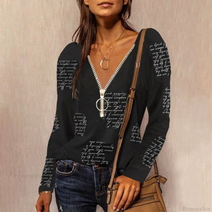Neck Top Plus Women’s - T-Shirt Warm-Season Loose V Arm Patchwork Brief Size